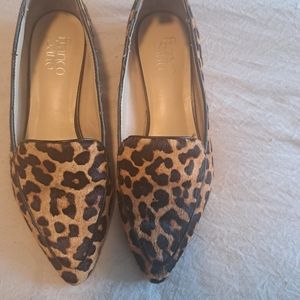 Leopard Print Foa Calf Hair Franco Sarto loafers